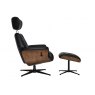 GFA Nordic Swivel Recliner & Stool