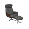 GFA Nordic Swivel Recliner & Stool