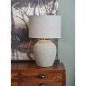 Libra Baslow Etched Grey Lamp