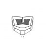 Alpha Designs Vincent Large Corner Sofa