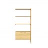 Qualita Hazlemere 2 Door Single Bookcase Extension