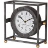 Metal Frame Mantel Clock