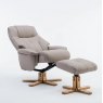 GFA Emirate Swivel Recliner & Stool